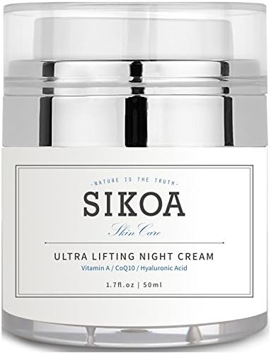 SIKOA Skincare Lifting &amp; Repair Night Cream - Anti Aging Face Moisturizer, 1.7oz