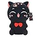 Urberry Touch 5 Case,Cute Kitty iPod 5/6 Case, 3D Cute Cartoon Animal Soft Silicone Rubber Case with a Free Screen Protector
