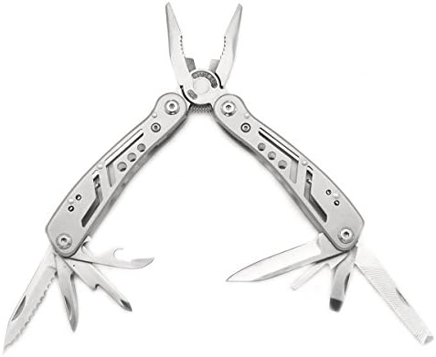 Multitool 15-in-1 with Sheath for Outdoor Camping Survival with Multi Plier, Knife, Screwdriver, File, Saw, Opener and More Tool