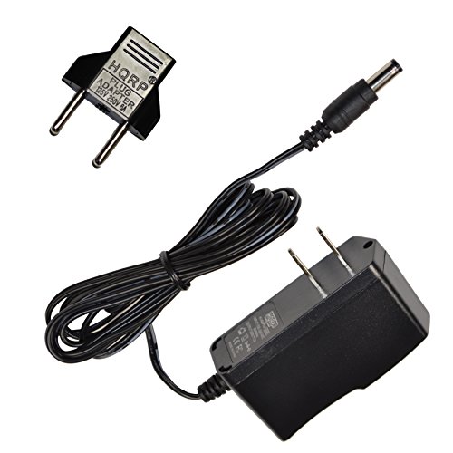 HQRP 6V AC Adapter for VIVE DMD1001 UE08WCP-060100SPA Automatic Digital Upper Arm Cuff Blood Pressure Monitor Power Supply Cord Adaptor DMD1001SLV + Euro Plug Adapter