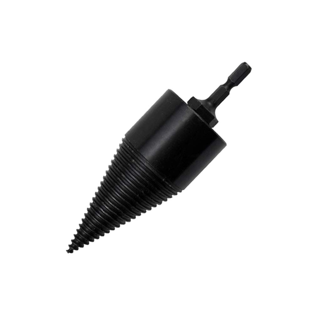 DOITOOL 38mm Log Splitter, Wood Splitter Drill Bit, Hex Shank Firewood Drill Bit, Heavy Duty Electric Drill Cone Driver, Wood Cone Drill Bit (Medium)
