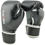 MaxxMMA Pro Style Boxing Gloves (Black, 14 oz.)