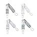 Babygoal Baby Pacifier Clips, 4 Pack Plastic Teething Clips Fits All Pacifier Styles for Girls and Boys, Baby Shower Gift 4PS07-B primary