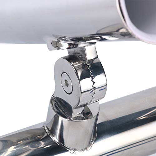 YaeMarine 5 Tube Adjustable Stainless Rod Holders,Size1 inch or 11/4