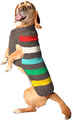 Chilly Dog Charcoal Stripe Sweater, Medium