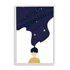 signwin Framed Canvas Wall Art Cartoon Children