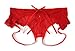 Trixx Intimates Women's Open Rear Crotchless Panty With Straps Red