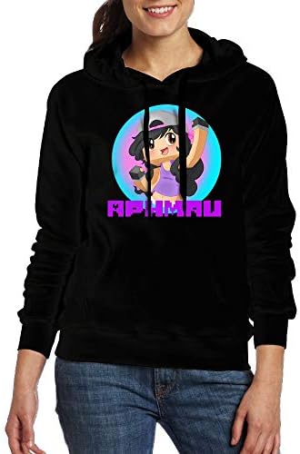 FLangeer Women's Aphmau Youtube Game Sport Pullover Hoodies Black