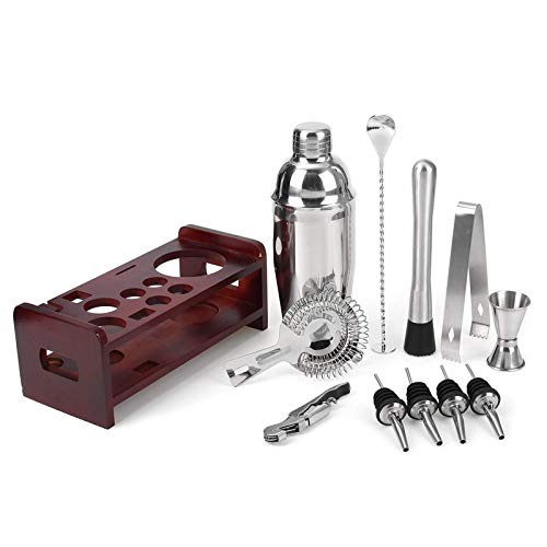 Cocktail-Shaker, 12-teiliges Bar-Werkzeug-Set, 750 ml, Cocktail-Shaker aus Edelstahl, für Barkeeper, Weinmischer… – Bild 5