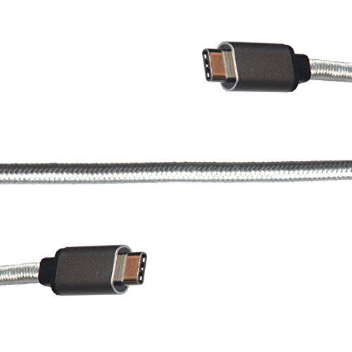 WGGE METAL USB 3.1 Type-C to USB 3.1 Type-C Cable 6.6ft Nylon braiding , using for MacBook Pro,HTC 10, LG G5 V20, Nintendo Switch, Nexus 6P/5X, Google Pixel and More (HIGH SPPED 10GB/s)