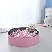 PlayMaty Ball Pits - Folding Portable Baby Kids Play Ball Pool Double Layer Oxford Cloth Not Need to Inflate Stable Ball Pool for Toddler (Balls Not Included) (Pink)