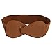 Brown Elastic Interlocking 8-shaped Buckle Waist Belt for Ladies