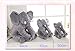 Elephant Stuffed Plush toy Cushion Cute Animals Cushion for Children's Gifts 40cm37cm25cm (Small, Gray)