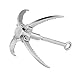 Lixada Grappling Hook Folding Foldable Survival Claw Stainless Steel Hook Outdoor Camping Exploring Mountaineering Climbing Sawtooth Anchor