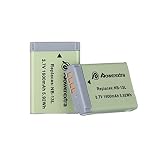 Powerextra 2 Pack Replacement Canon NB-13L Li-ion Battery Compatible with Canon PowerShot G5 X, G7 X, G7 X Mark II, G9 X, G9X Mark II, SX720 HS Digital Camera