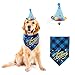 PUPTECK Dog Birthday Bandana Scarfs with Cute Doggie Birthday Party Hat