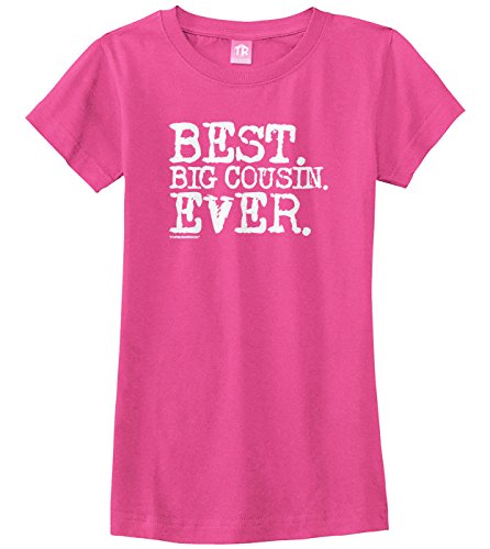Threadrock Big Girls’ Best Big Cousin Ever Fitted T-Shirt