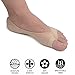 Flammi 3/6 Pairs Women Peep Toe Liner Socks No Show with Nonslip Heel Grip (5-8, 3pairs-beige)
