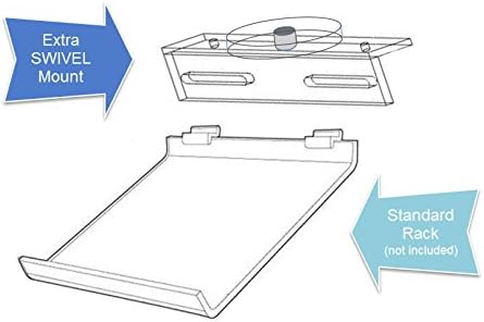 Extra Swivel Mount for The Kitchen IPad Rack/Stand / Holder for All Tablet PC's, Smartphones and Cookbooks Too