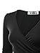 VETIOR Women's Long Sleeve Crop Top Shirts Sexy Black Going Out Crop Tops for Women Trendy Large Black