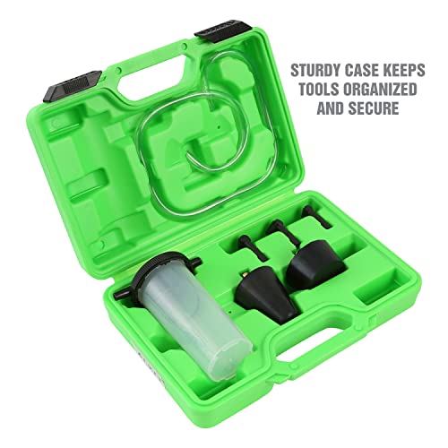 OEMTOOLS 27311 Power Steering and Brake Bleed Adapter Kit, Works w/Hand