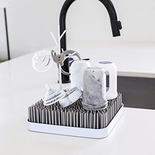Boon Grass Countertop Baby Bottle Drying Rack, Gray Pricepulse