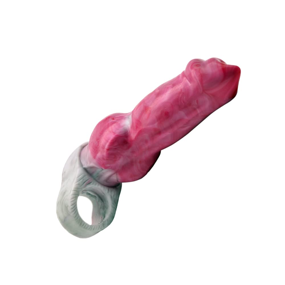 BeHorny Liquid Silicone FIDO pup-Knot cocksheath, Penis Sleeve