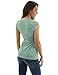 PattyBoutik Women Floral Lace Wrap Blouse (Turquoise Small)