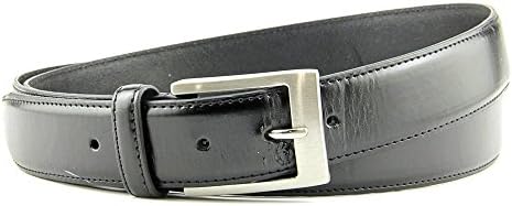 Big and Tall Premium Black Leather Belt to Size 72