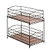 Seville Classics 2-Tier Sliding Basket Drawer Kitchen Counter and Cabinet Organizer, Bronze