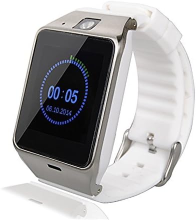 Idroidnation White Id-w9 Aplus Gv18 Bluetooth Smart Watch Phone 1.55" GSM NFC Camera Wrist Watch SIM Card Smartwatch for Android Phone (White)