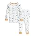 Burt's Bees Baby Baby Pajamas, Tee and Pant 2-Piece PJ Set, 100% Organic Cotton, Rabbit Habit, 3T