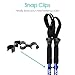 Vive Anti Shock Trekking Poles (Pair) - Collapsible Hiking Sticks - Ultralight Antishock Trek Walking Staff - Rubber Ice Snow Tip - Running, Walking Cane for Men, Women - Backpack and Camping Gear
