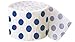 Polka Dot Crepe Paper Streamers, 30 Feet, Royal Blue