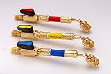ELANMAX Ball Valve Adapter with 6" Continental Hose - 3pk