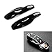 iJDMTOY Gloss Metallic Black Key Fob Shell for Porsche Cayenne Panamera Macan 911 etc, Exact Fit Smart Remote Case