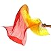 EUBUY Hand Made Colorful Silk Bamboo Flame Belly Dance Dancing Long Folding Fans Veils