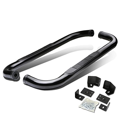 DNA Motoring DNA MOTORING STEPB3031BK Stainless Steel 3" Side Step