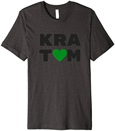 Mens I Love Kratom T-Shirt Large Dark Heather