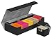 Ultimate Guard Superhive 550+, Deck Case for 550 Double-Sleeved TCG Cards, Black/Grey, Compatible with Boulders, Magnetic Closure & Microfiber Lining