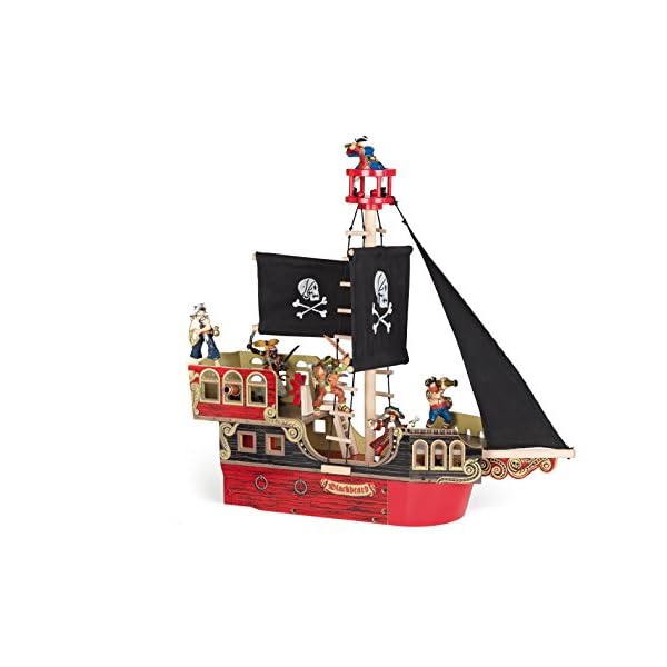 Papo 60250, Piratenschiff DIE Bezaubernde Welt Holzgebäude, Mehrfarben
