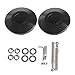 LAYs 1Pair Universal Quick Latch Low Profile Hood Pins Car Lock Clip Kit with Retaining Rings Nuts Washers (Black)