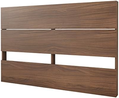 Nexera Plank Effect Headboard, Queen, Walnut