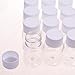 BCP 15 Pieces Plastic Clear Empty Plastic Solid Powder Medicine Pill Cylindrical Chemical Container Reagent Bottle 30ml