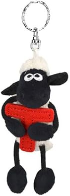 Amazon キーホルダー ぬいぐるみ ひつじのショーン イニシャル Nici ニキ レディース かわいい キッズ 女の子 男の子 アニマル 海外 アニメ キャラクター ノーブランド品 キーホルダー チェーン