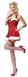 Leg Avenue Womens Santas Little Helper Christmas Outfit Fancy Dress Sexy Costume, M/L (8-14)