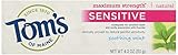 Tom's Of Maine Natural Maximum Strength Sensitive Toothpaste,  Soothing Mint, 4 Ounce