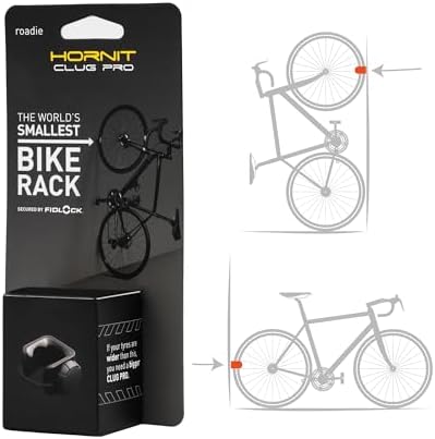 Hornit CLUG PRO Bike Rack Graphite Roadie 23-32mm FIDLOCK Strap Wall Mount