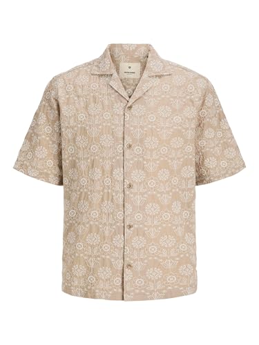 JACK & JONES Camiseta Jprblutate Embroidery S/S, Trench Coat, XL