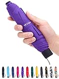 Fidus Small Windproof Travel Umbrella - Compact Folding Light Portable Sun & Rain Outdoor Golf Umbrella for Women Men Kids-Purple